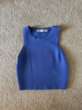 Zara Cropped Bodycon Tank Small